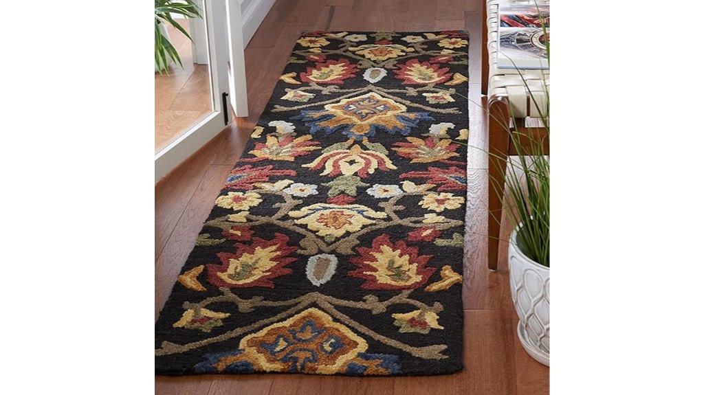 charcoal multi runner rug