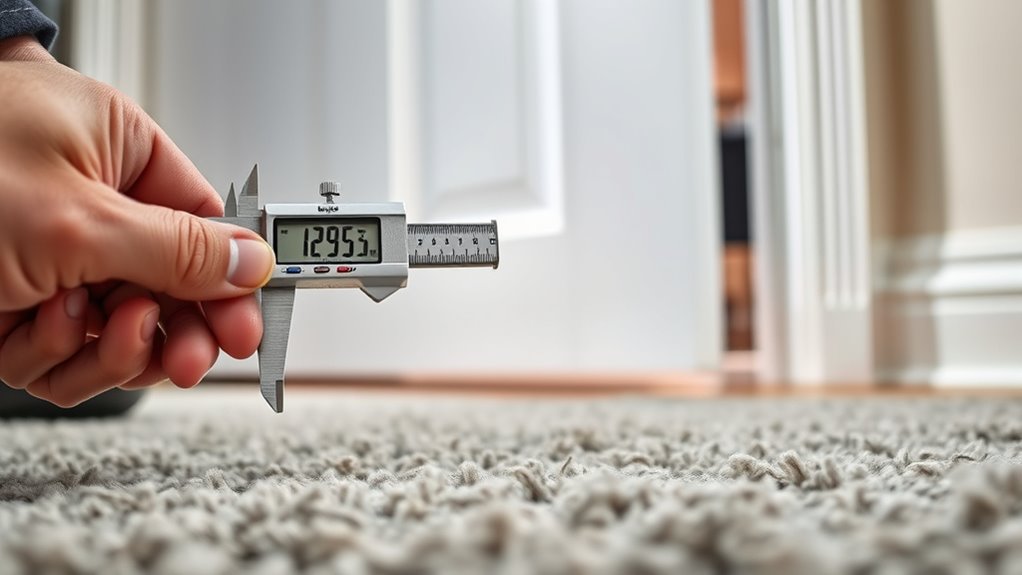 check door and rug clearance