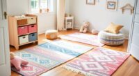 child safe colorful wool rugs