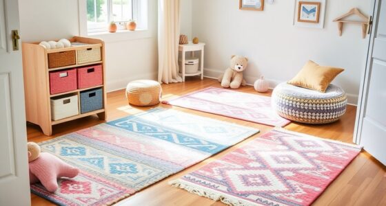 child safe colorful wool rugs
