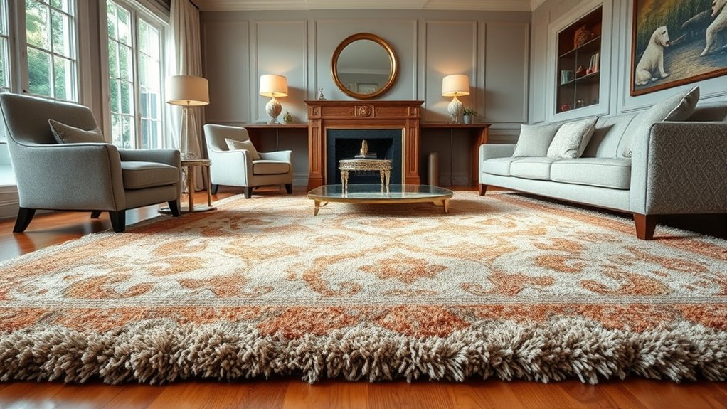 choose dense sound absorbing rug