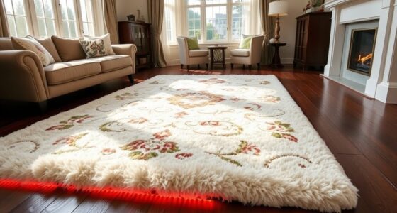 choose rugs for heated floors