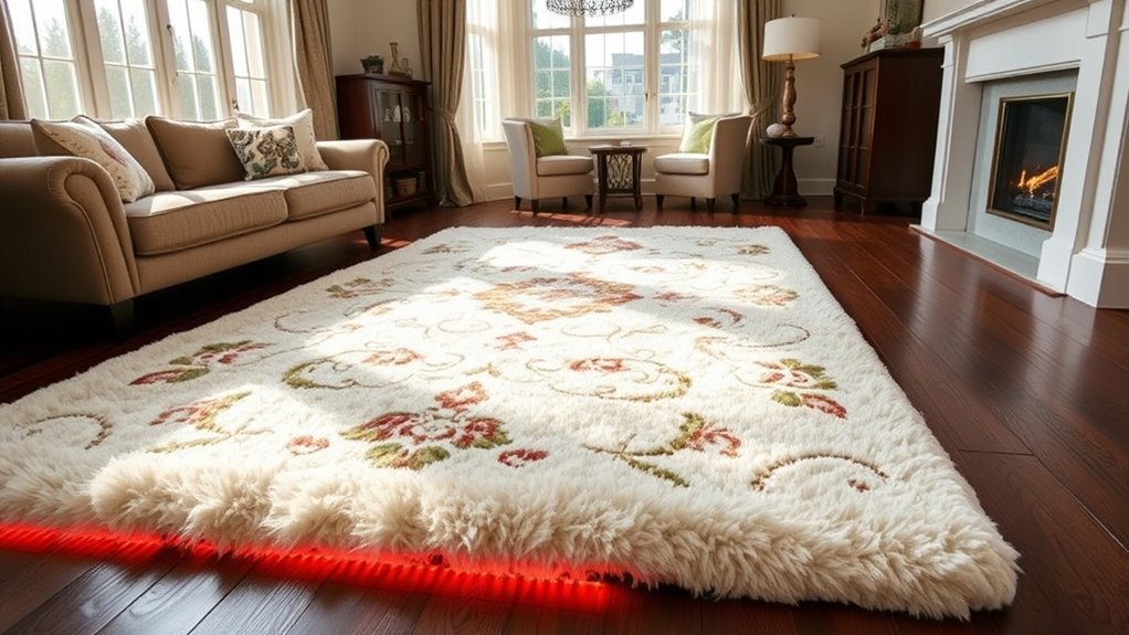 choose rugs for heated floors