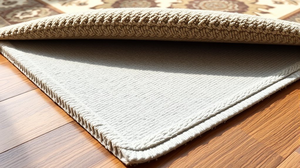 choosing safe compatible rug padding
