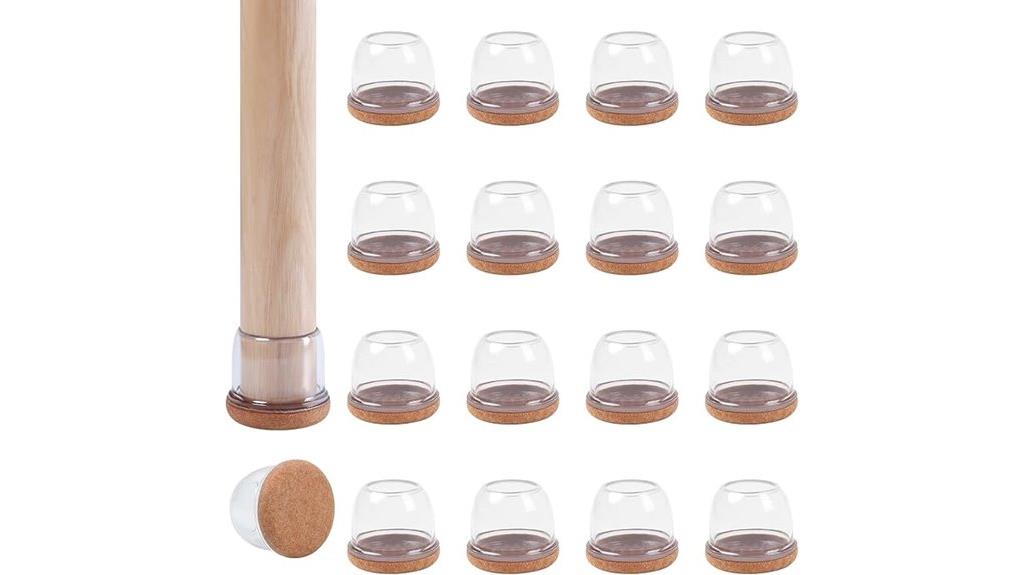 clear chair leg protectors