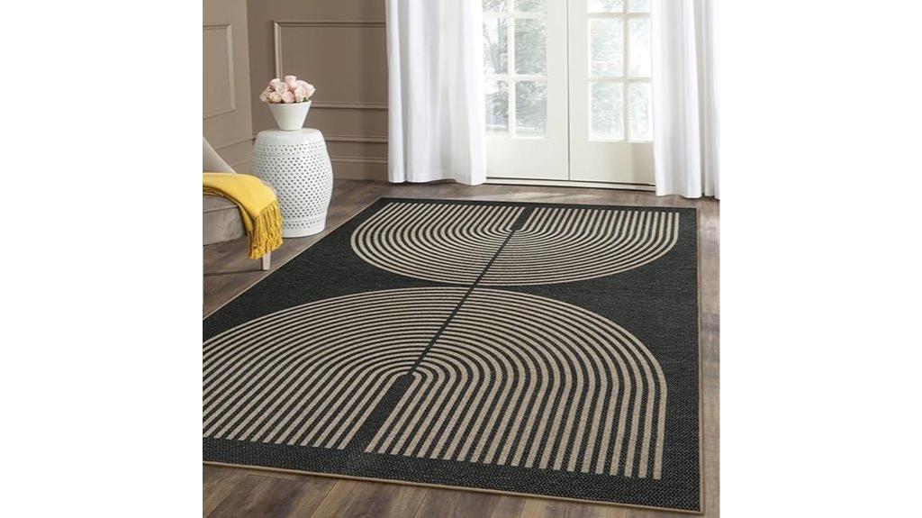 colorful washable jute rug