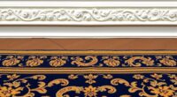 coordinate rug and moulding