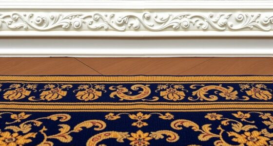 coordinate rug and moulding