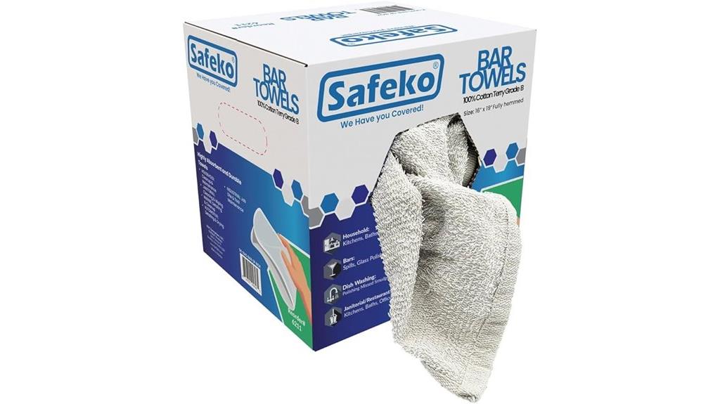 cotton terry bar towels