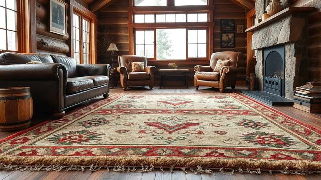 cozy durable lodge rugs