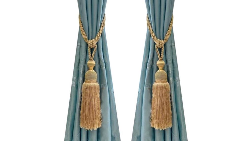 curtain holdbacks set two