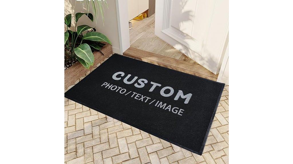 custom logo non slip rug