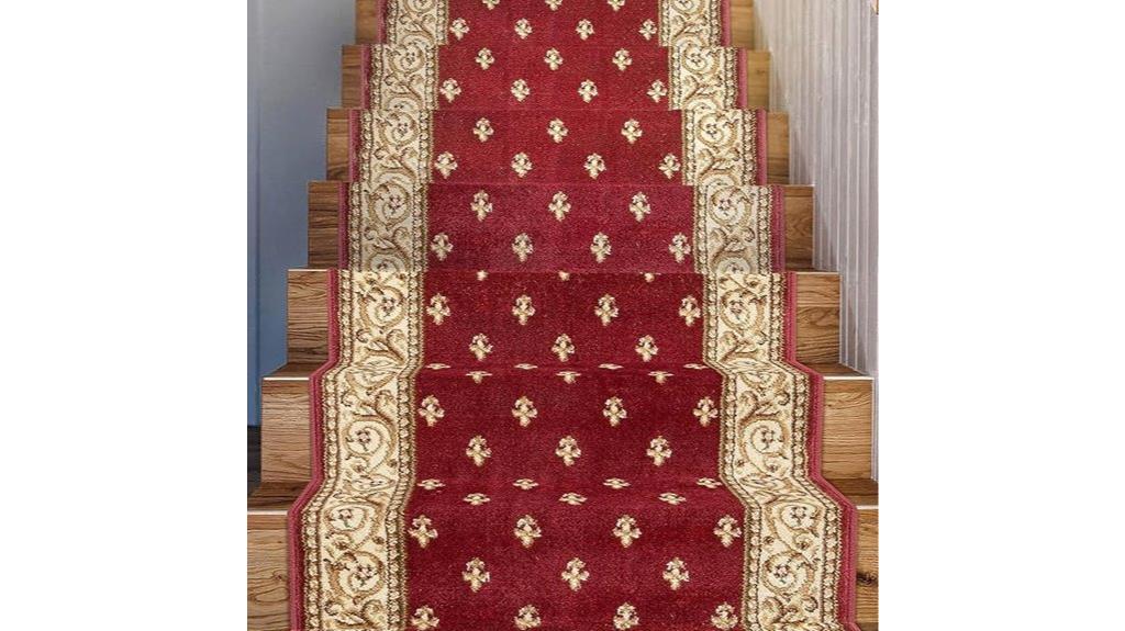custom red fleur runner