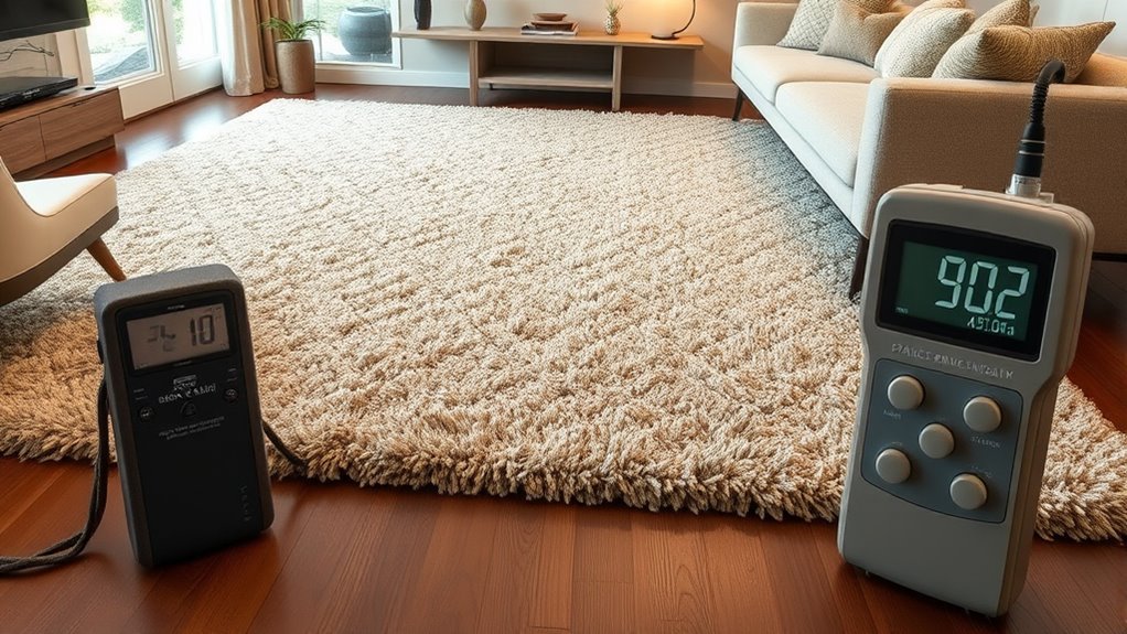 decibel reduction with rugs