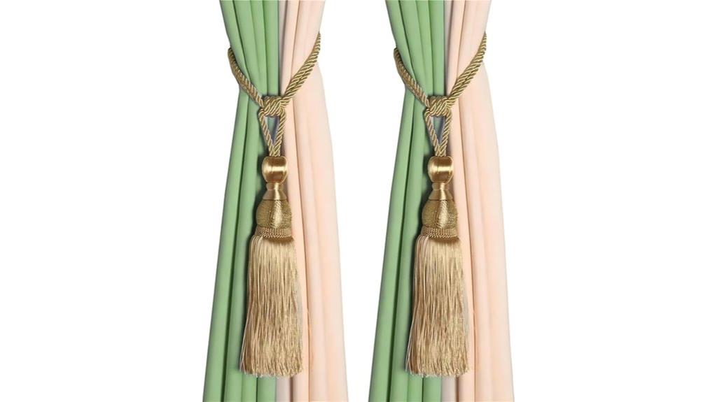 decorative curtain tieback set