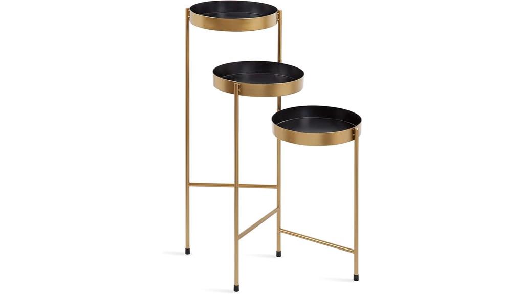 decorative multi tiered plant stand