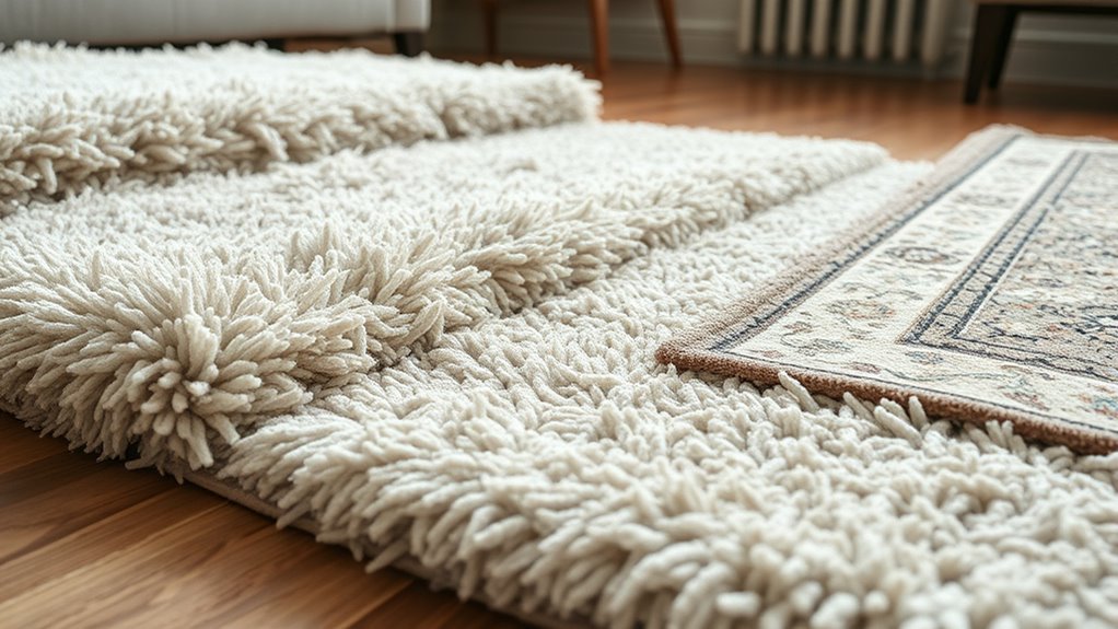 dense thick covering rugs