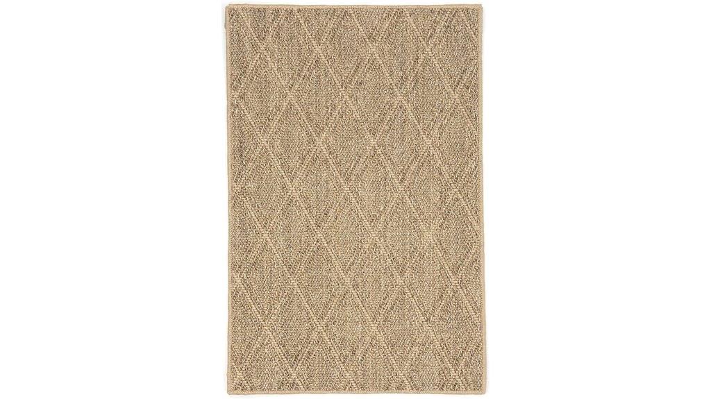 diamond sisal rug 2x3