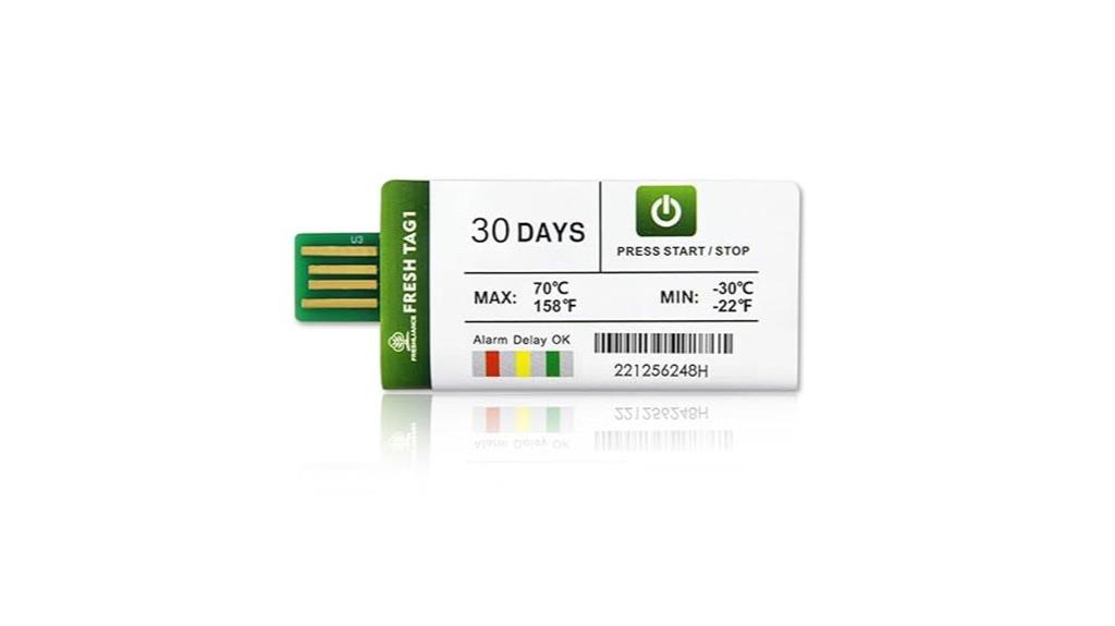 disposable temperature data logger