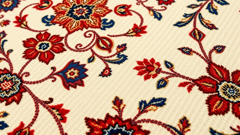 distinctive intricate floral patterns