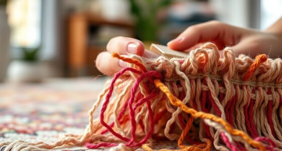diy rug fringe care