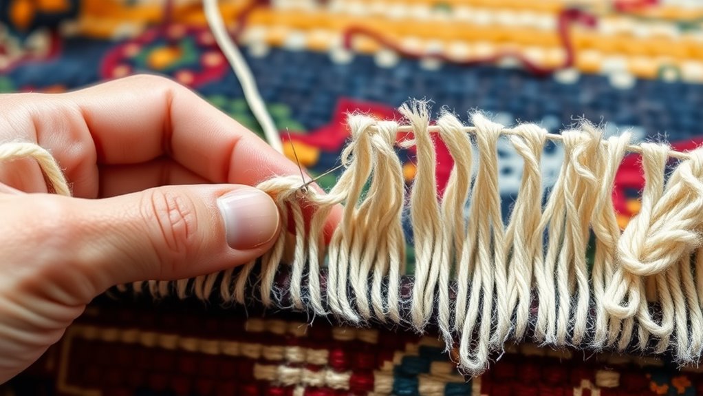 diy rug fringe fix
