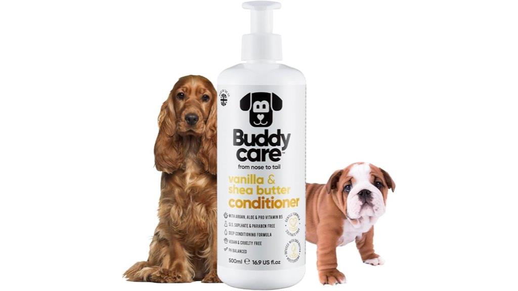 dog conditioner with vanilla