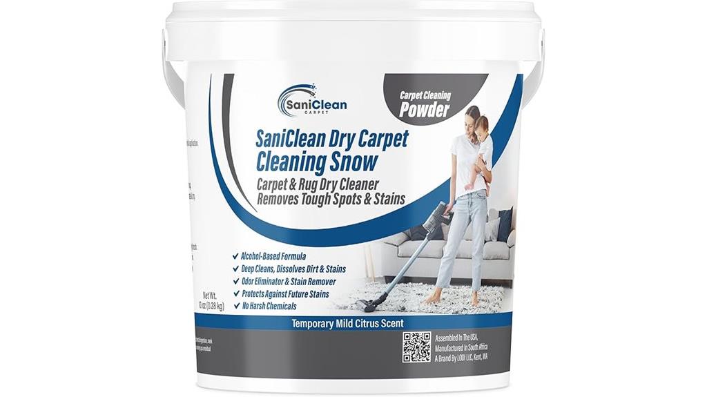 dry powder carpet cleaner