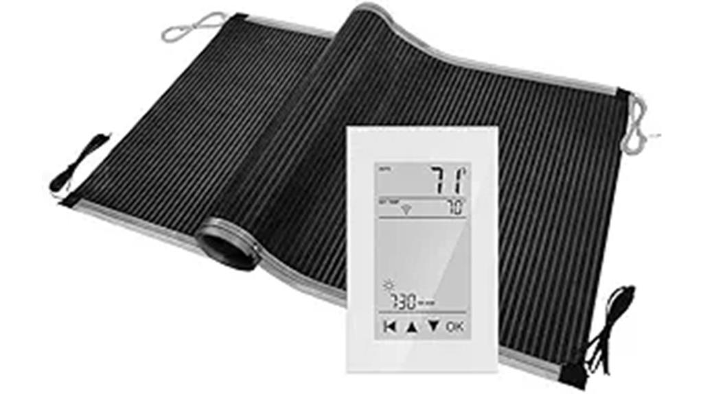 dual purpose radiant heating mat