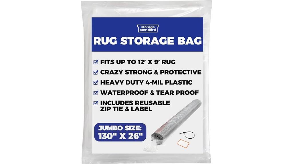 durable rug storage bag