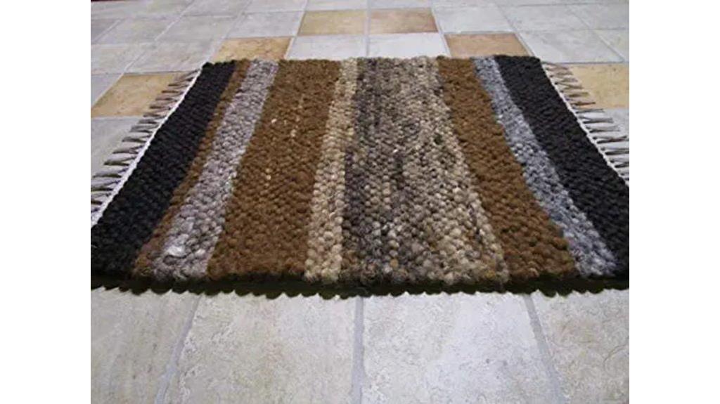 eco friendly alpaca bath rug