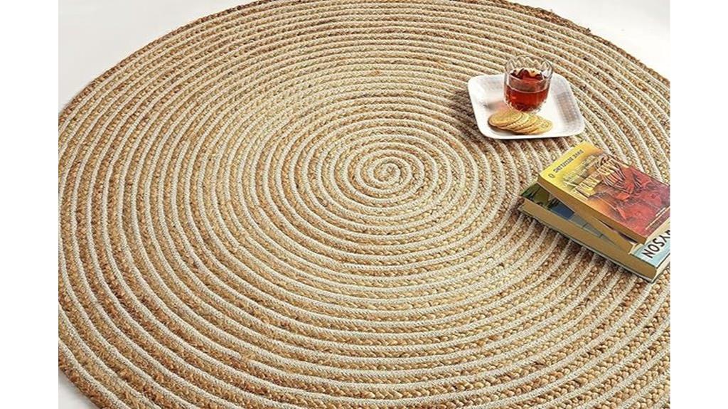 eco friendly handwoven jute rug