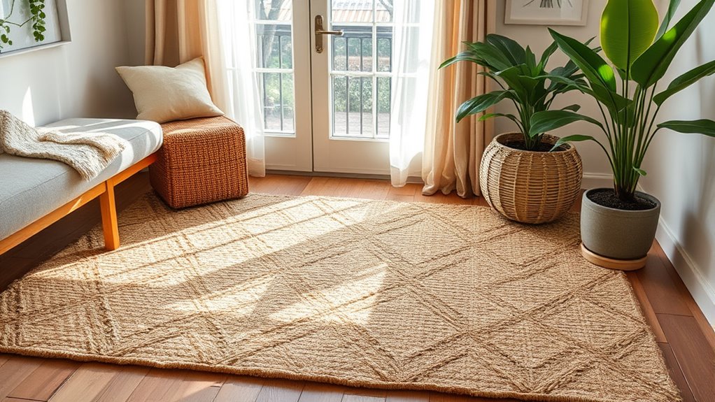 eco friendly jute wool rugs