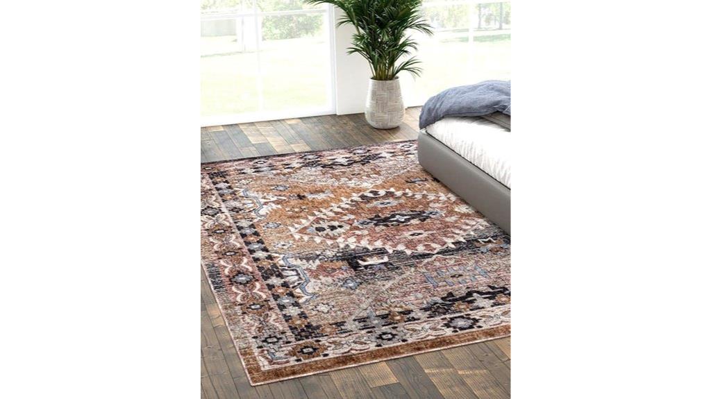 eco southwestern khaki rug