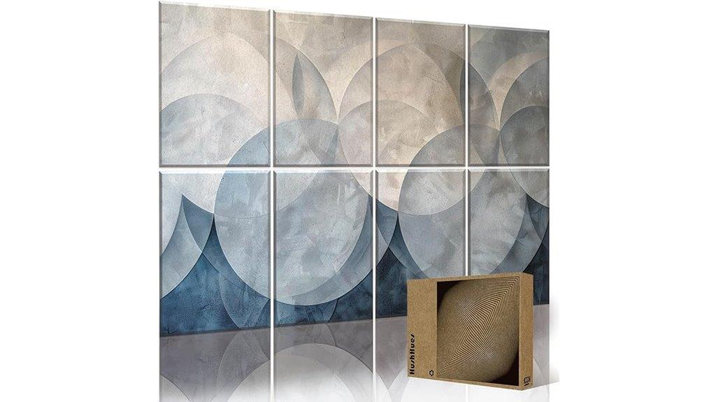 eight acoustic wall panels