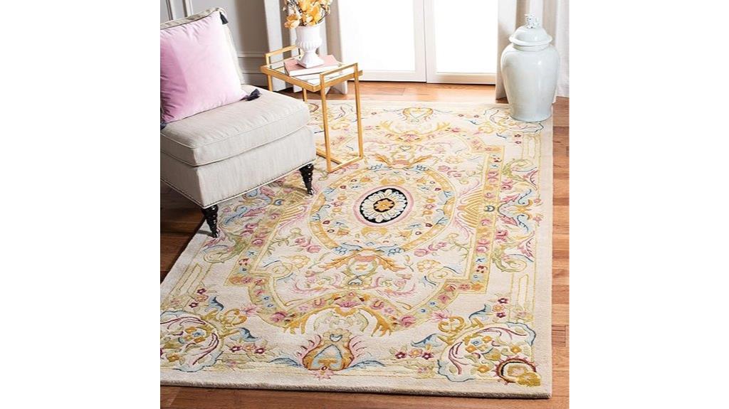 elegant 9x12 savonnerie rug