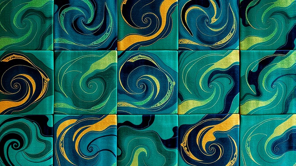 elegant abstract silk rug collection