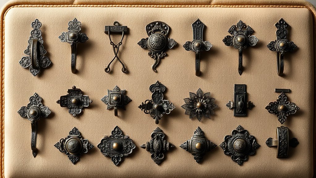 elegant antique rug clips