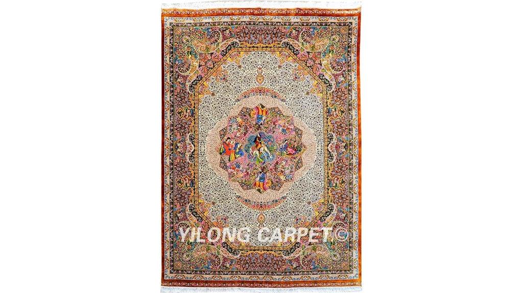 elegant antique silk rug