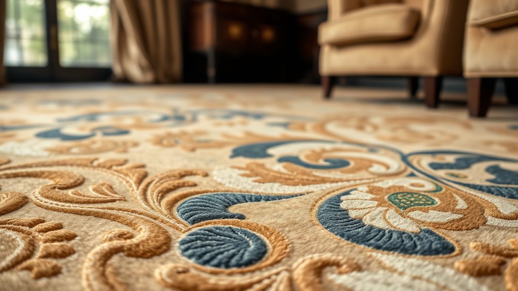 elegant art nouveau carpet collection