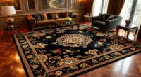 elegant black gold oriental rugs