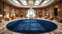 elegant circular rug arrangements