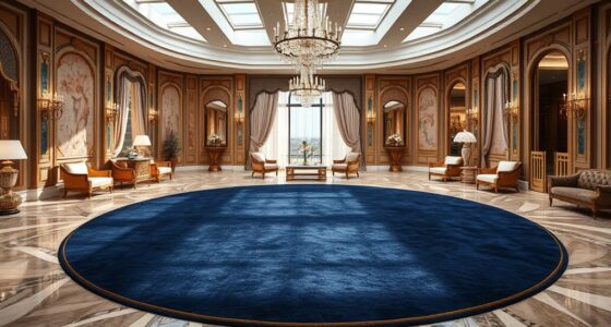 elegant circular rug arrangements