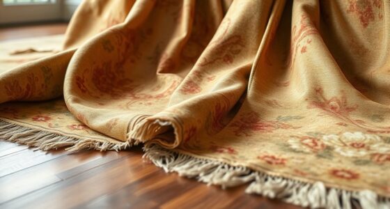 elegant distressed silk rugs