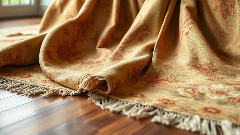 elegant distressed silk rugs