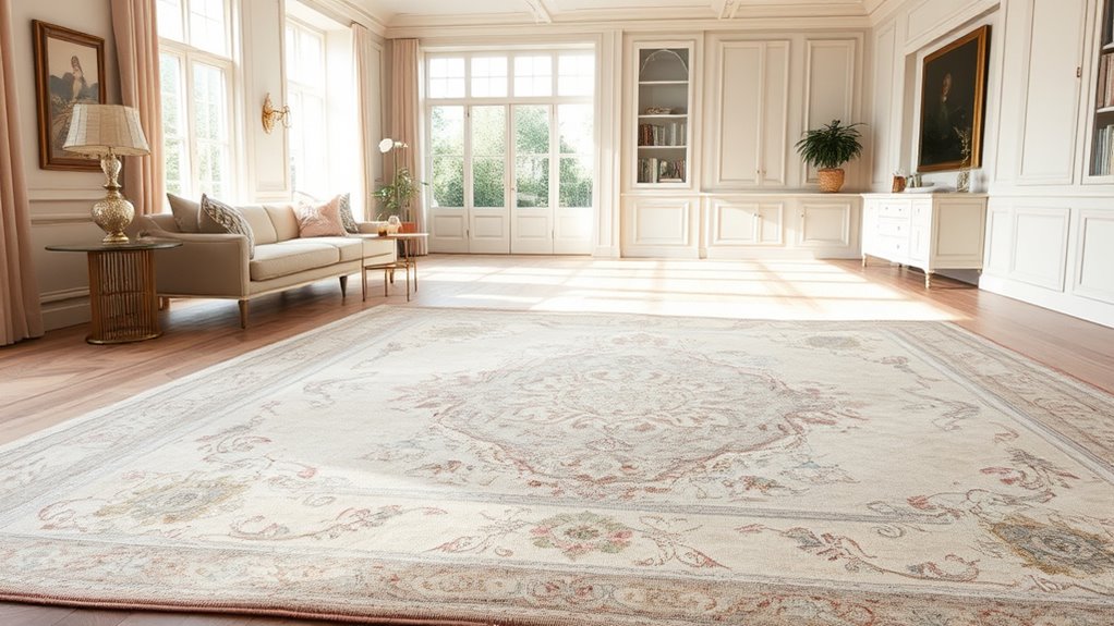 elegant hand knotted aubusson rugs