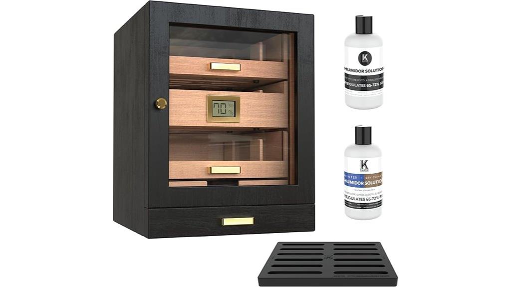 elegant humidor cabinet features