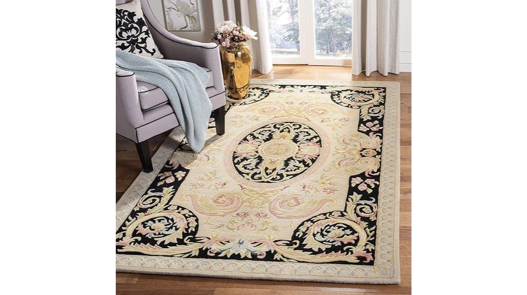 elegant ivory gold rug