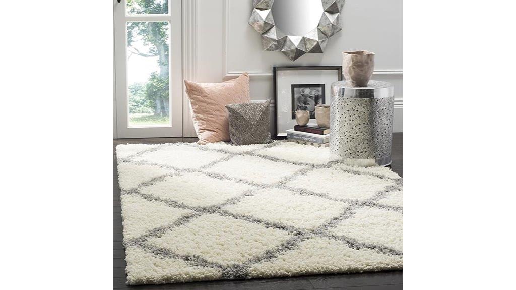 elegant ivory grey rug