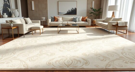 elegant ivory silk rugs
